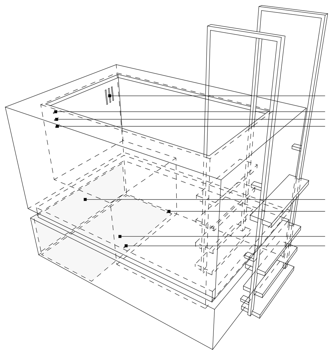 FRODE, dimensioned drawing